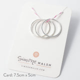 Silver stacking rings set - Simone Walsh Jewellery Australia }}