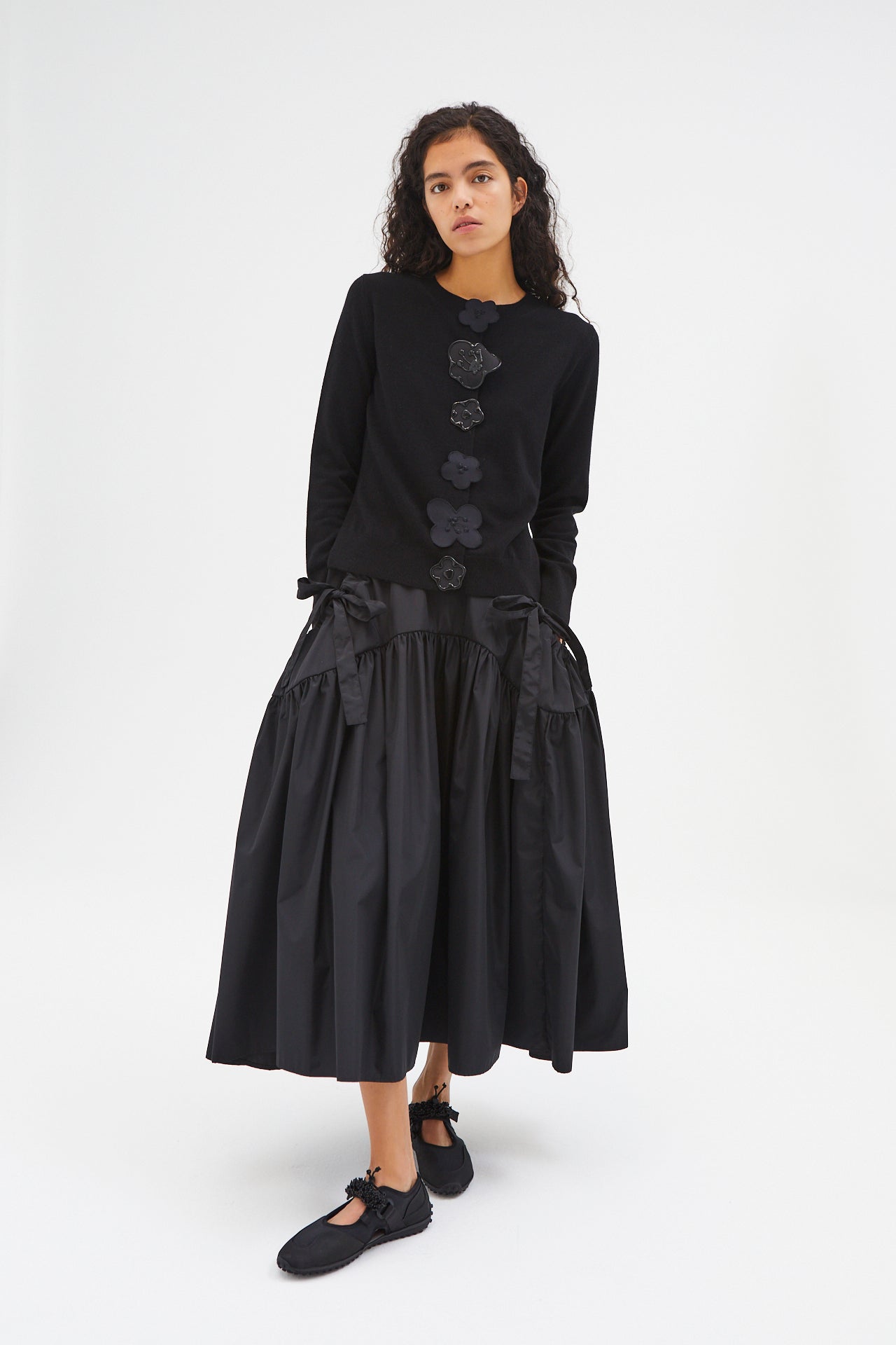 maddemadder madder PONYTAIL DOT TULLE SKIRT - ロングスカート