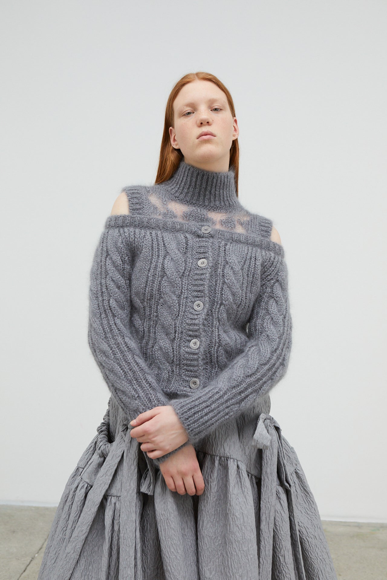 楽天 Vest mohair-virgin Cecilie Wool Farfetch cable-knit bahncen