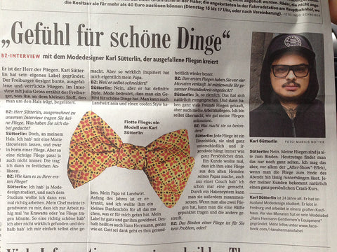 Interview mit Karl Sütterlin in der Badischen Zeitung