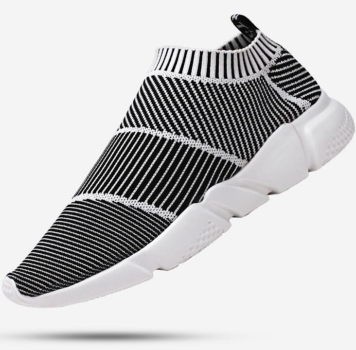 black breathable trainers