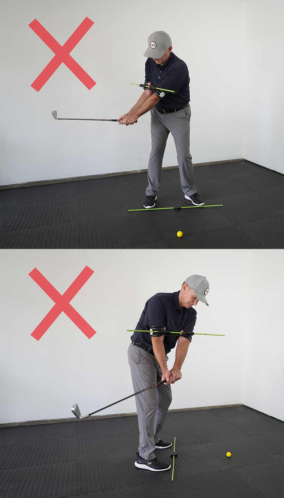 how not to use the swing align golf swing training aid to correct takeaway