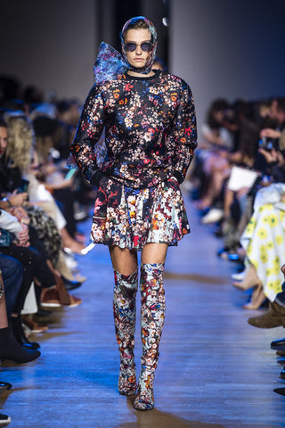 elie saab conjunto floral paris fashion week SPring 2019