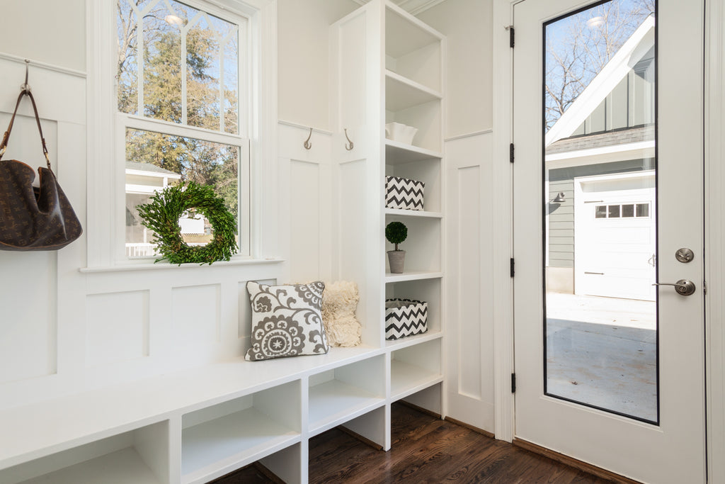 White doorway inside home