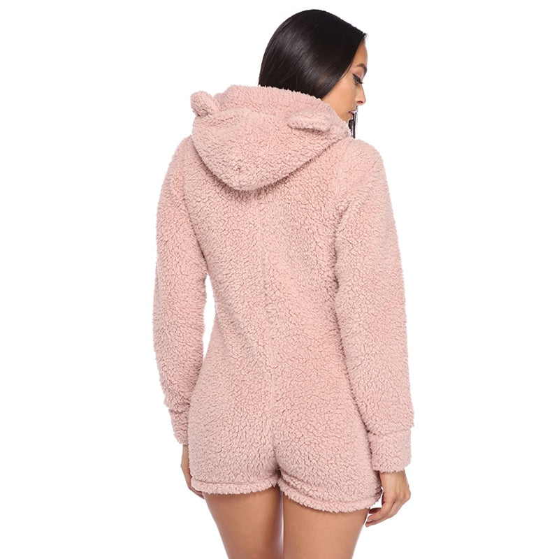 fleece jumpsuit womens