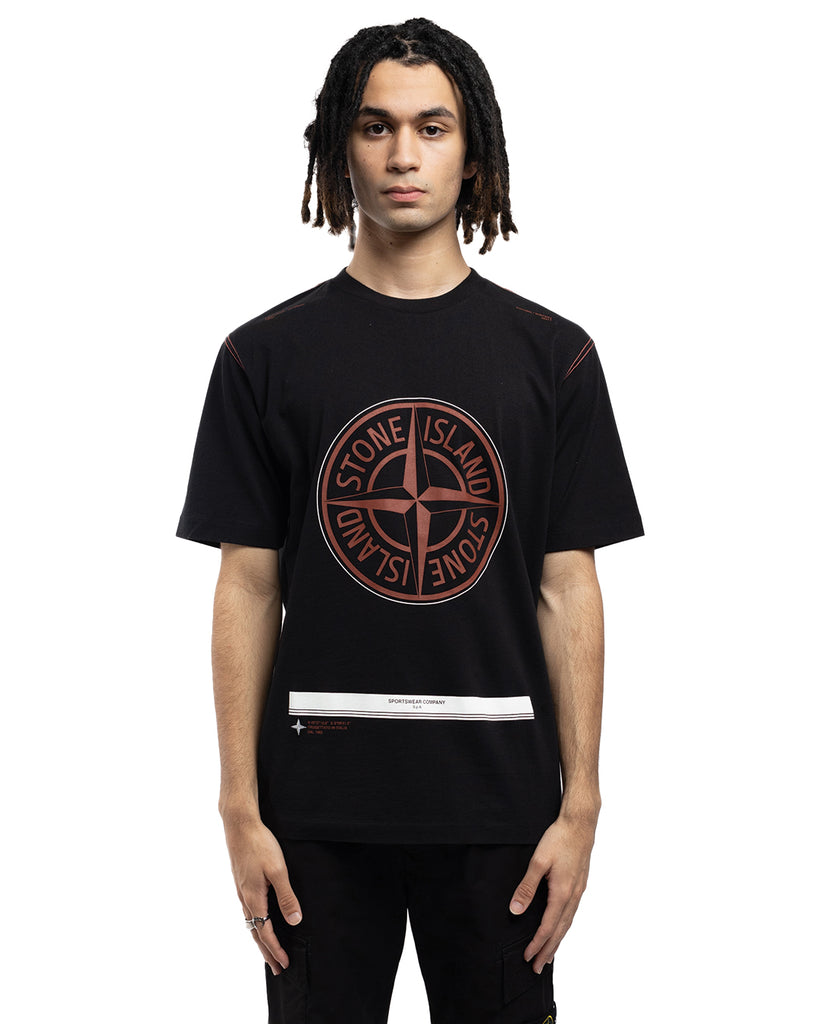 black stone island t shirt