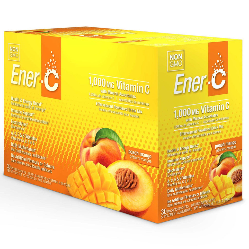 Vitamine C, Bruisende Drankmix in Poedervorm, Mango, 30 Pa