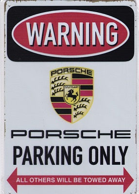 porsche parking sign