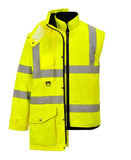 Traffic Jacket Outer Jacket with Bodywarmer Vest