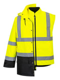 Portwest US768 Outer High Visibility Jacket with Bodywarmer Vest