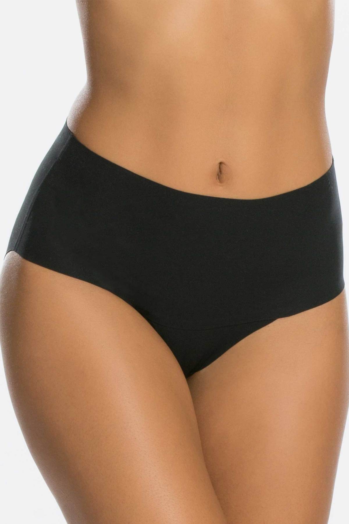 SPANX Undie-tectable Brief Schwarz Vorne Miederslip