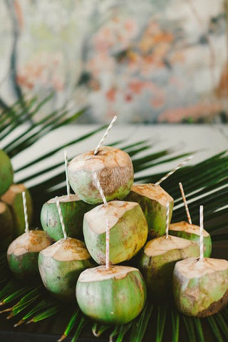 Green Immature Coconuts