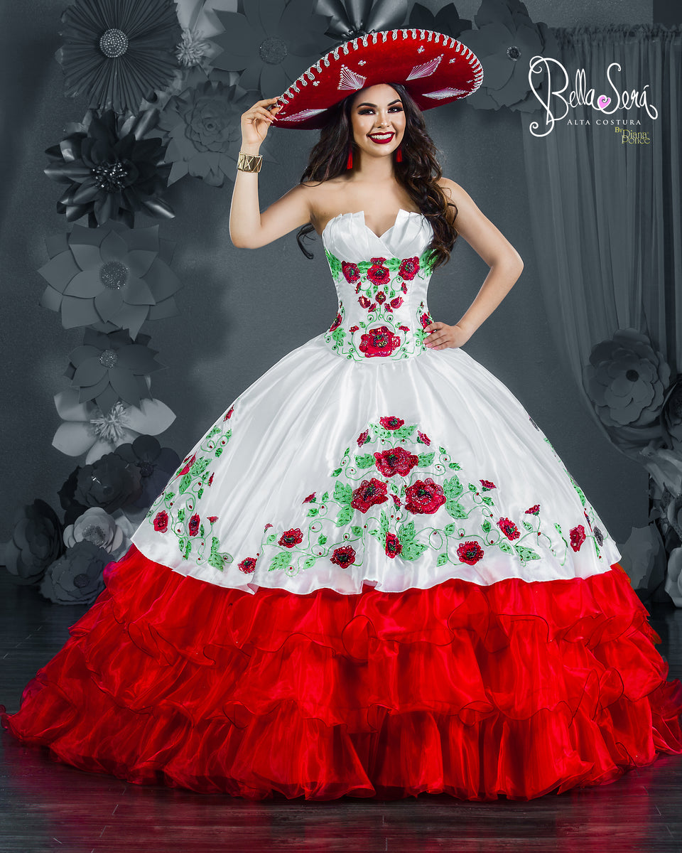 red mariachi dress