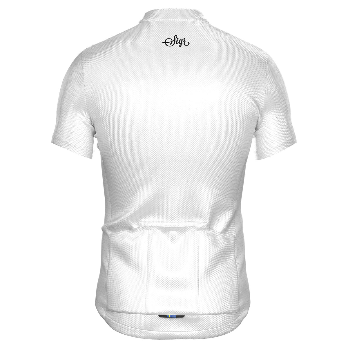 white cycling shirt