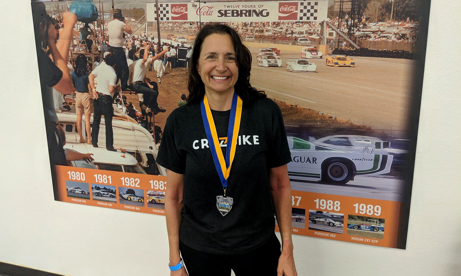 Maria Parker first female finisher Bike Sebring 2019 12-hour race