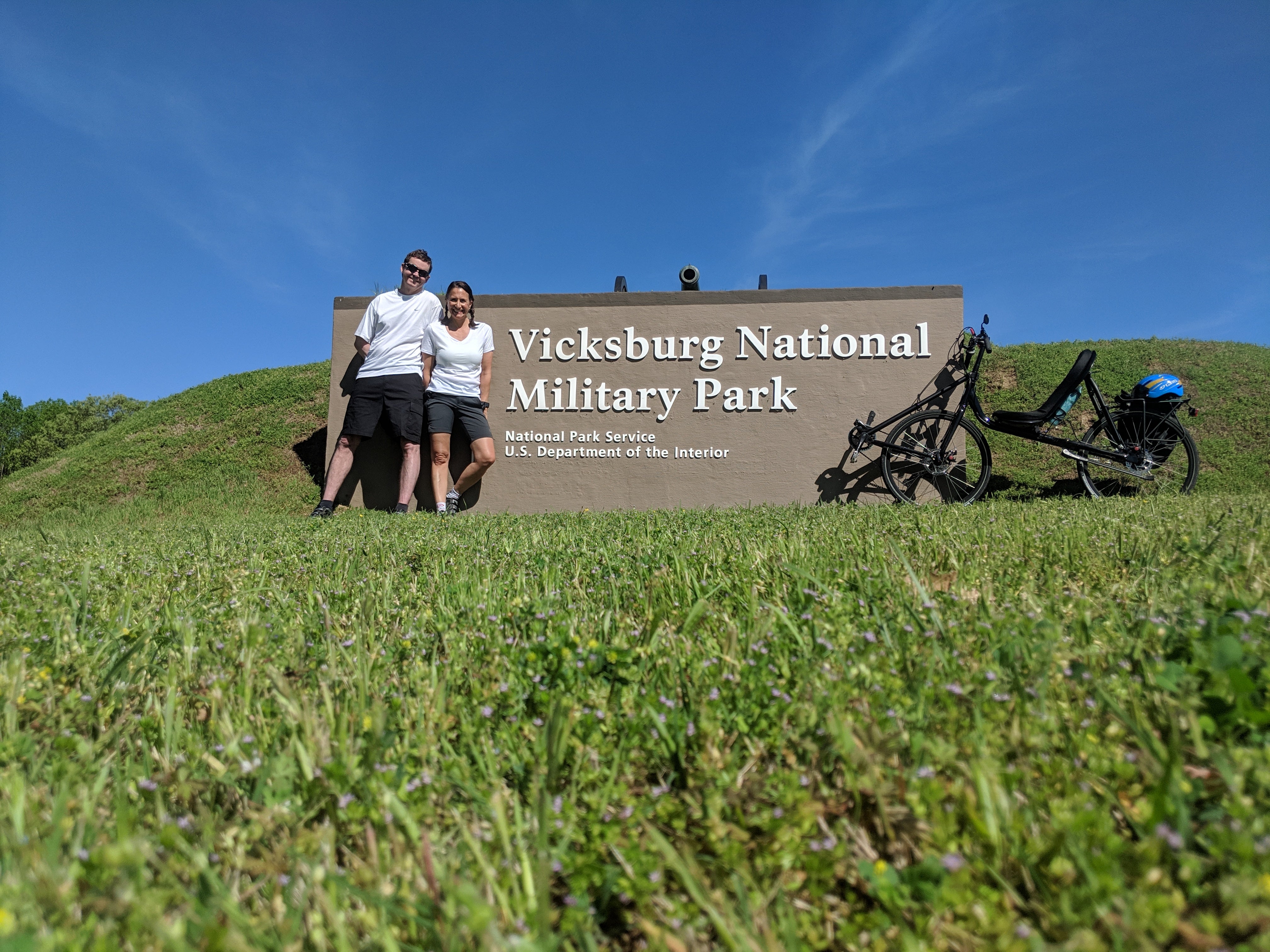 Vicksburg National Military Park entrance sign