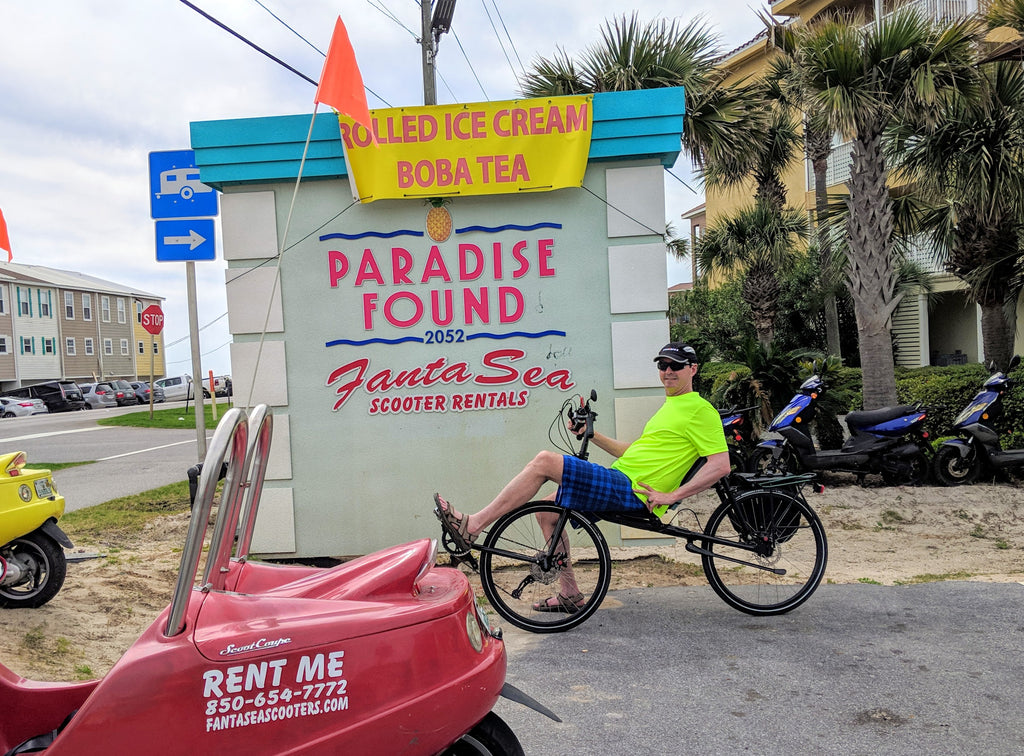 recumbent road bicycle touring in Florida