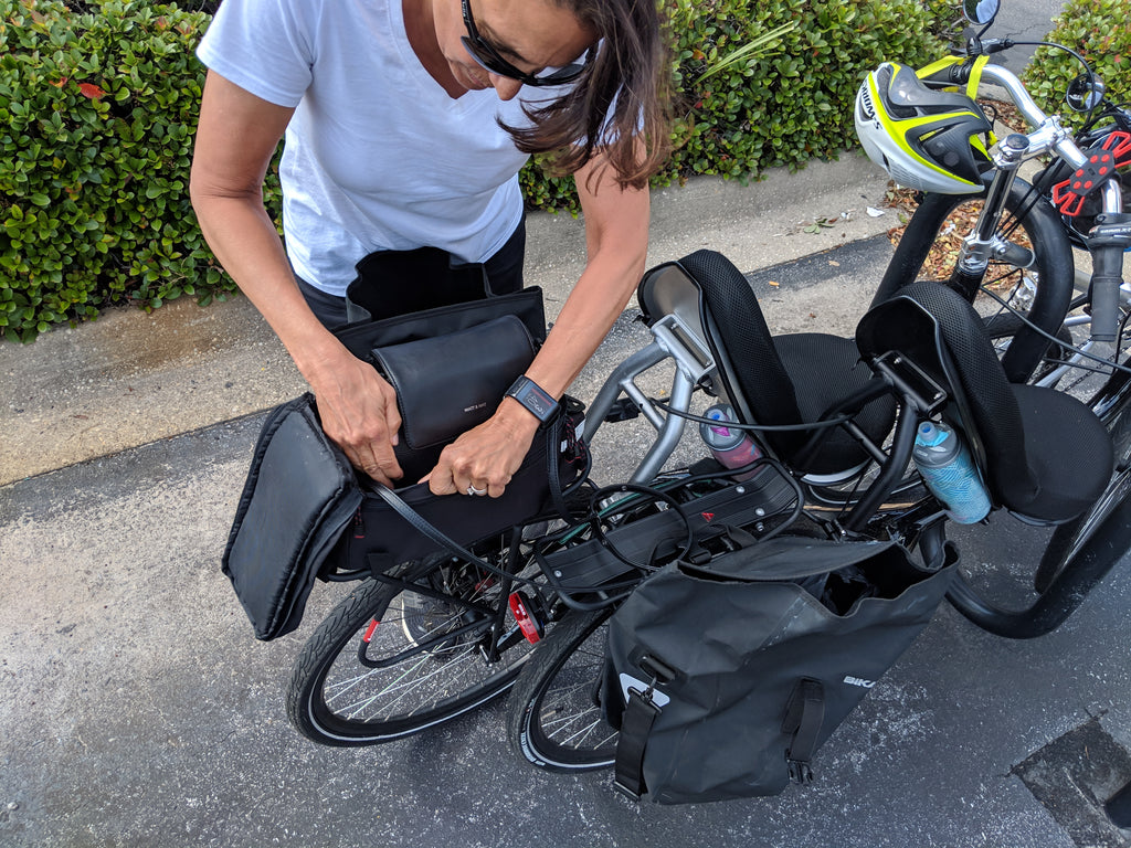 grocery shopping by bike in Florida