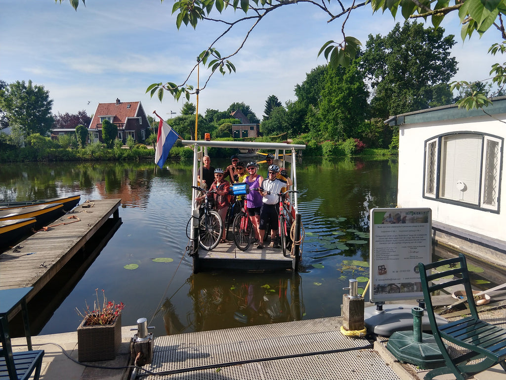 A tiny ferry that could only hold 10 cyclists