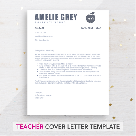 teacher cover letter example