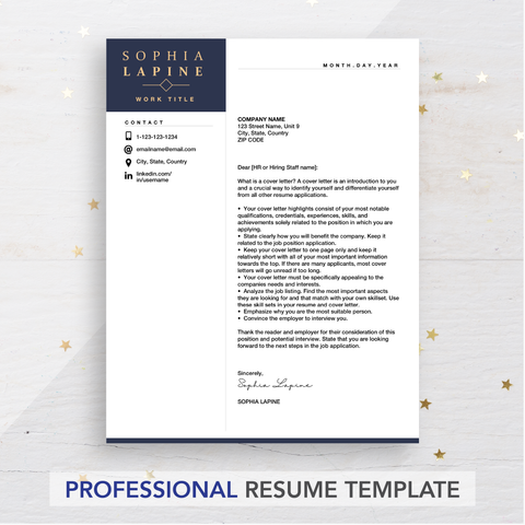 cover letter example - the art of resume writing
