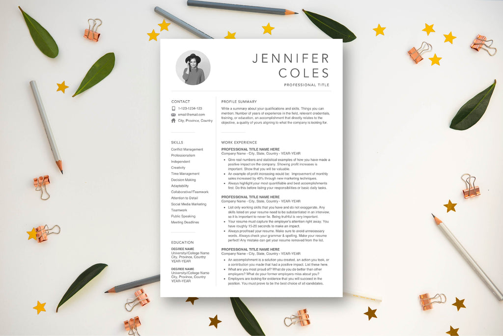 The Art of Resume - Resume CV Template Design