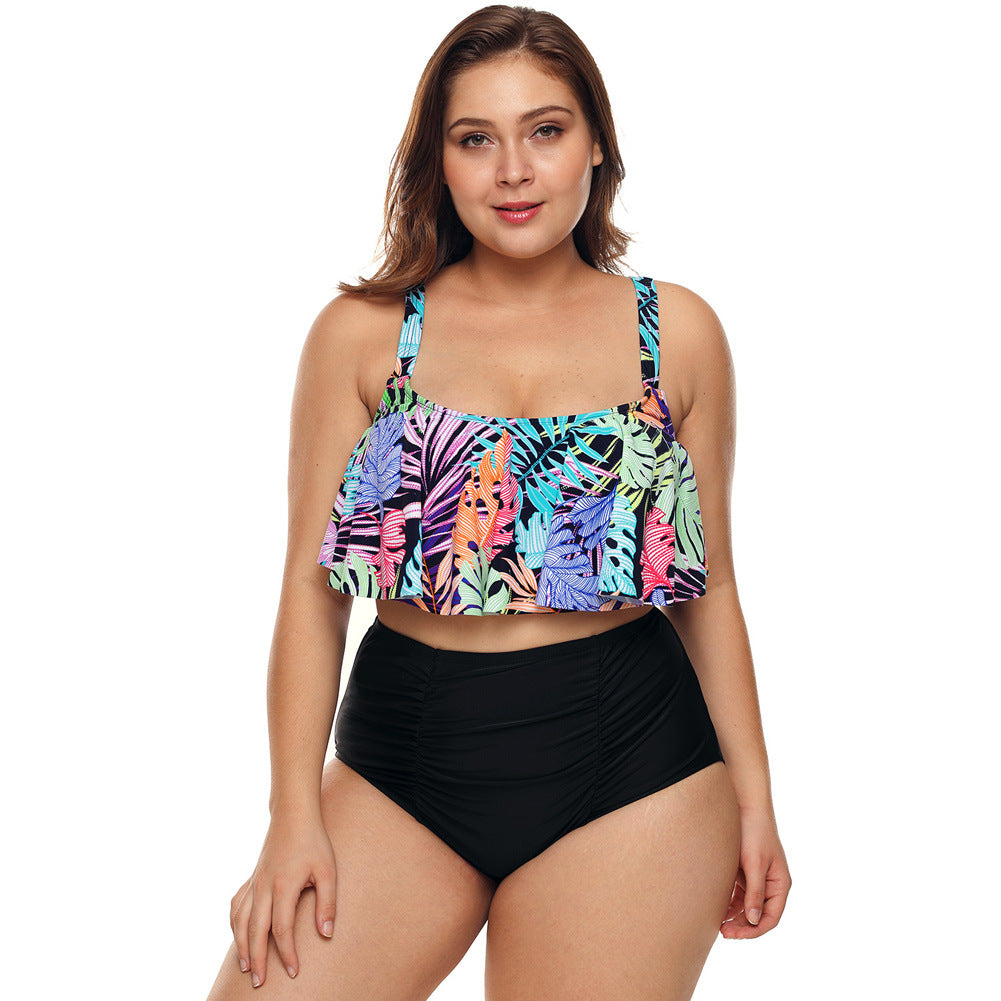 flounce bathing suit plus size