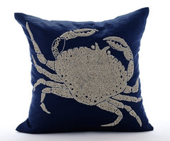 Crab Outdoor Throw Pillow Cover