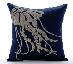 Jelly Fish Throw Pillow Cover
