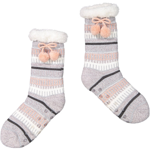 Sparkly Stocking Slipper Socks
