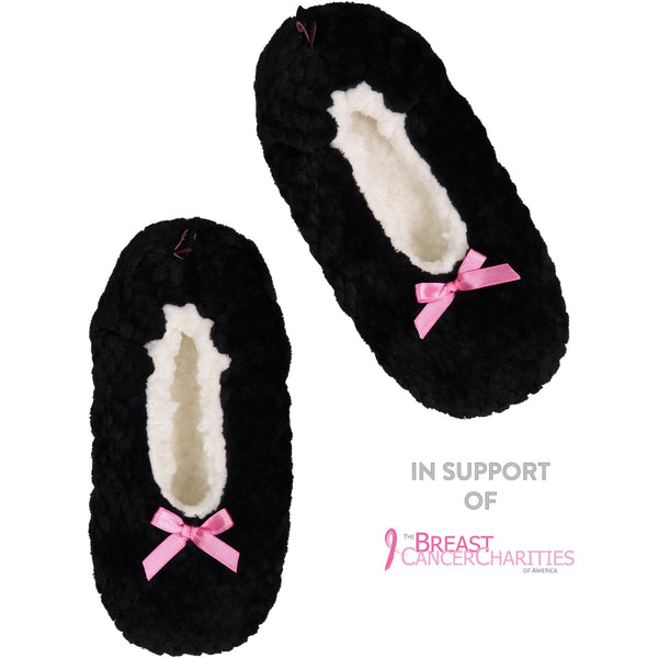 Comfort and Love Breast Cancer Awareness Slipper Socks