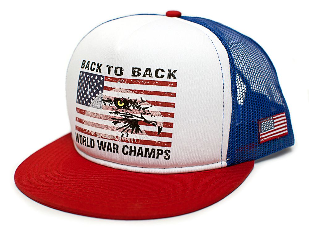 back to back world war champs hat