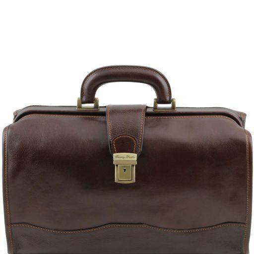 Tuscany Leather 1st Class Raffaello Leather Doctors Bag Doctors Bags Tuscany Leather Dark Brown
