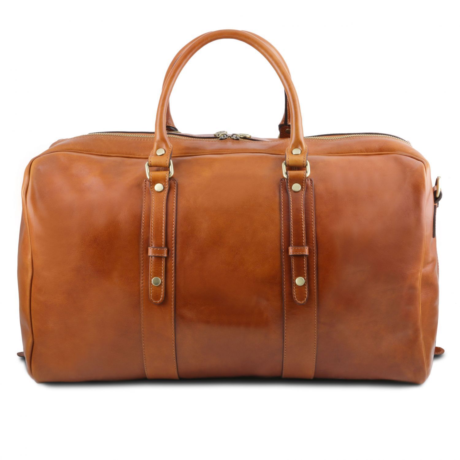 Tuscany Leather 'TL Voyager' Travel Leather Duffle Bag With Front Pocket (TL141401) Duffle Bag Tuscany Leather