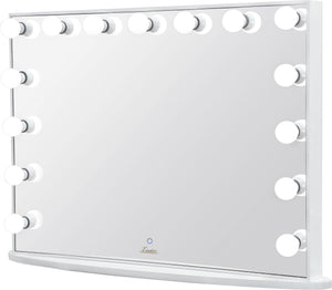 Glamster LED Makeup Mirror - White - Glamour Makeup Mirrors 