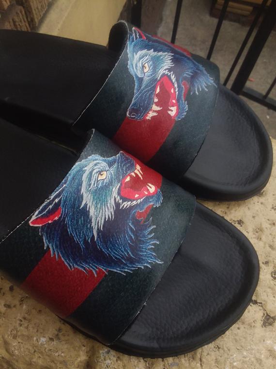 gucci animal slides