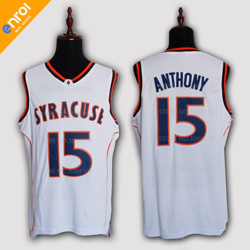 carmelo anthony white syracuse jersey