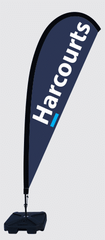 Harcourts Teardrop Banners Flags Real estate Banners