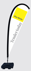 Raywhite Large Teardrop Flags Real estate Flags