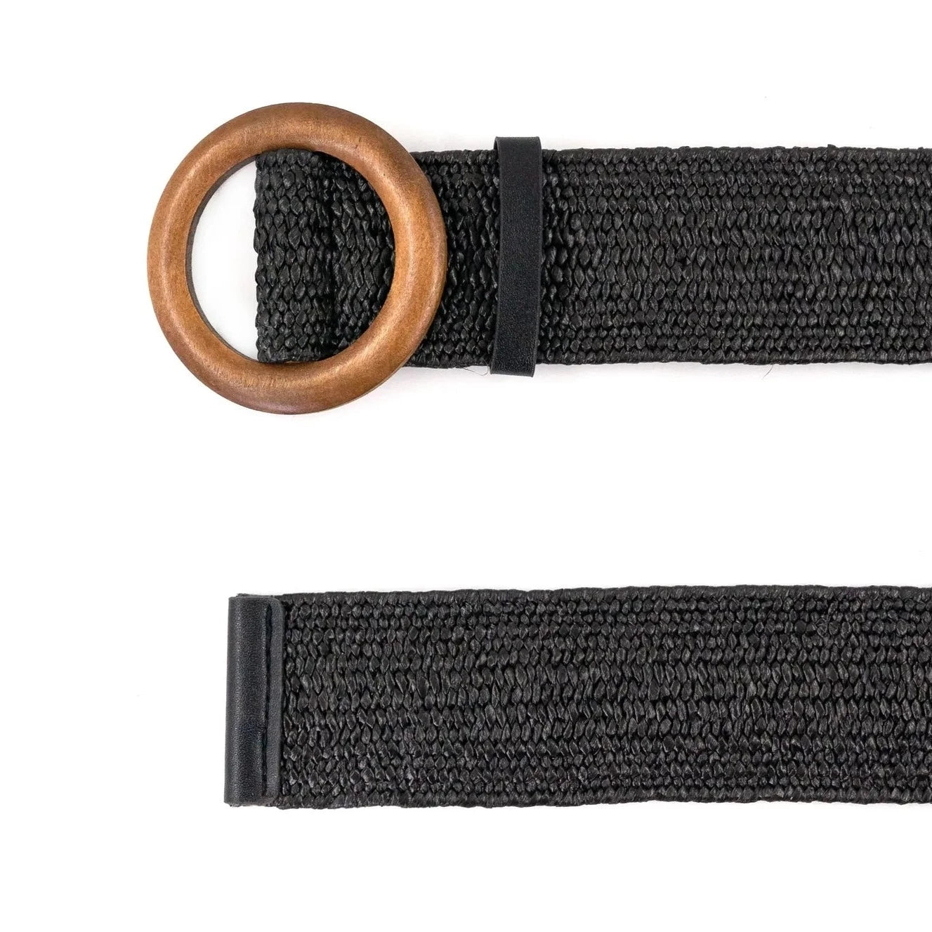Stretch With Wooden Buckle Belt