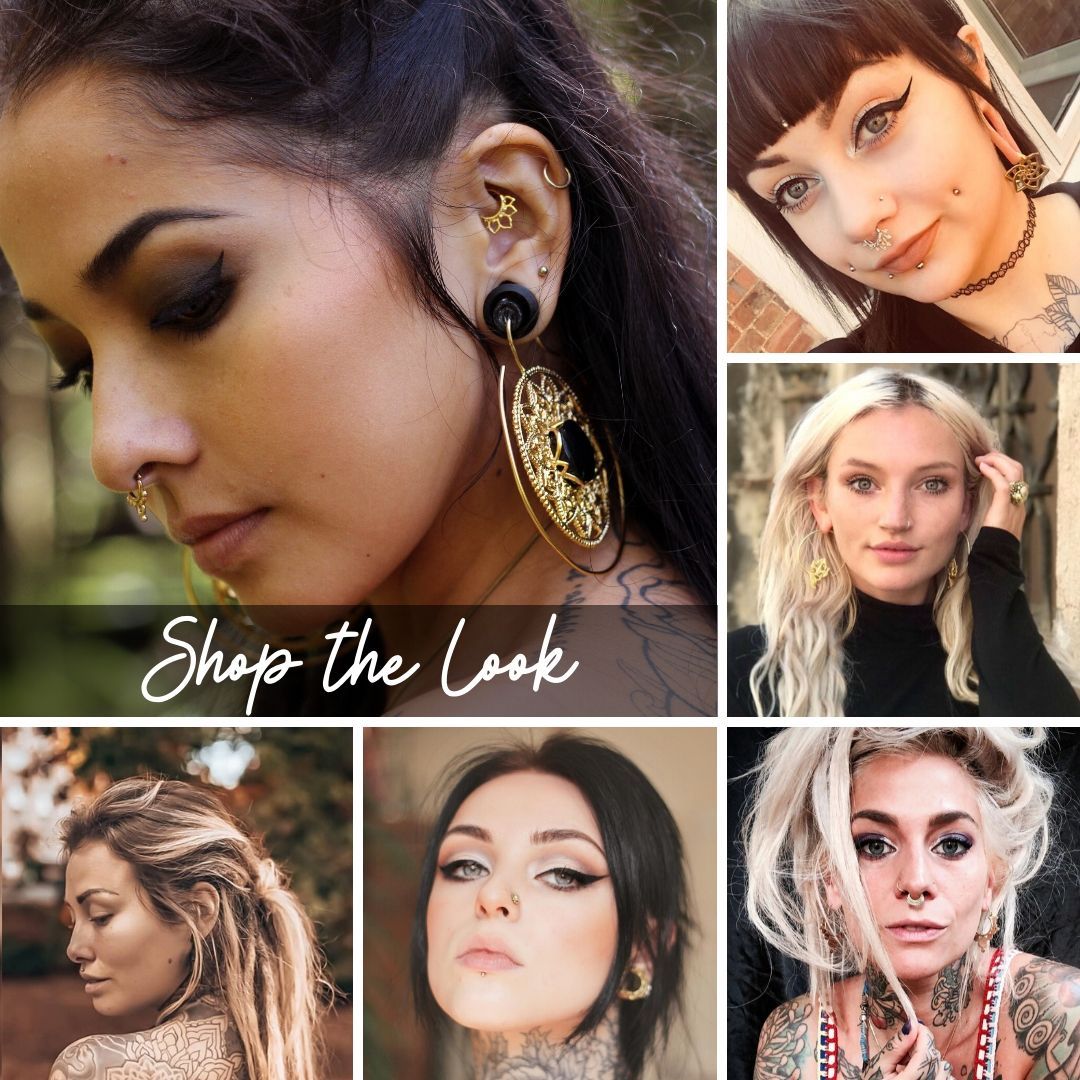 Image collage of styled looks with Tribalik Jewellery