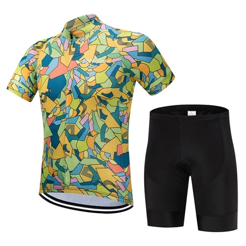 cycling jersey shorts set