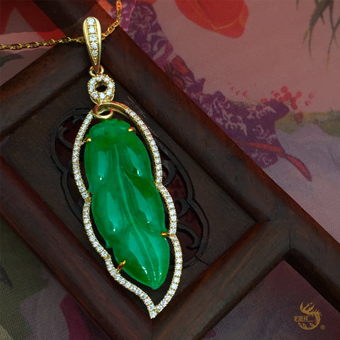 18K Jadeite Pendants