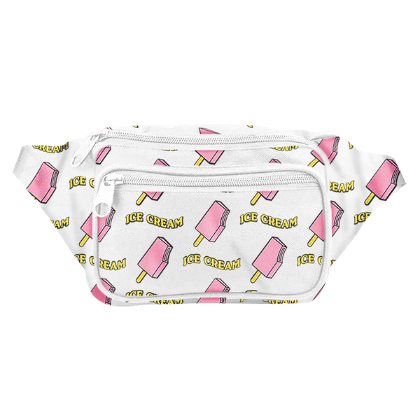 cream fanny pack