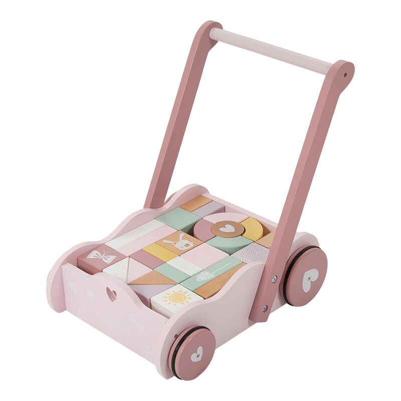 Grafiek Onheil Versterken Little Dutch • Speelgoed | houten blokkenkar roze – Lioloko