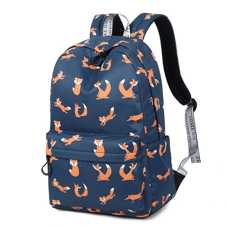 fox laptop backpack black