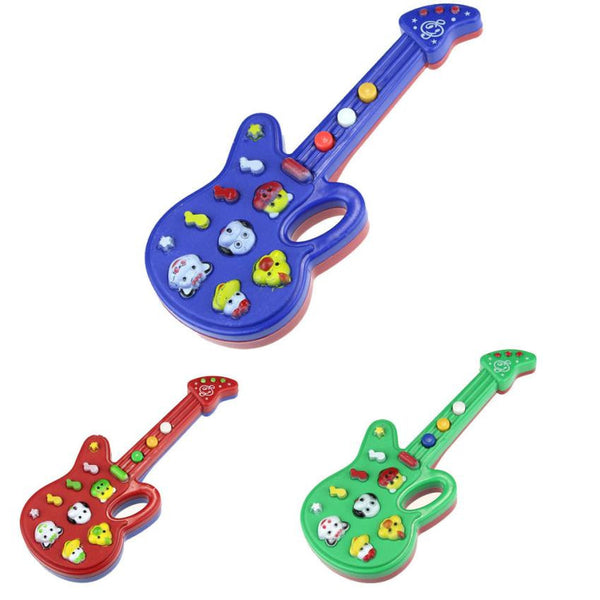 Cute cartoon guitare animal électronique guitare jouet nursery rhyme musique enfants 