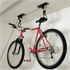 Overhead Garage Hanging Bike Storage Storing Ceiling Roof Mount Rope L