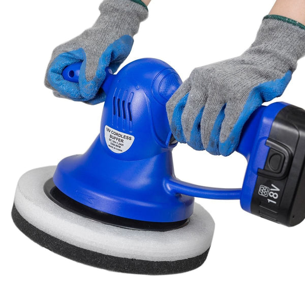 18 Volt Cordless Battery Powered Auto Polisher Buffer JABETC