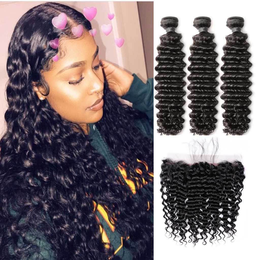 brazilian deep wave curly virgin hair